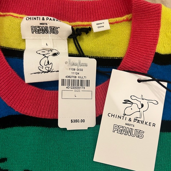 Chinti & Parker Peanuts Colorful Knit Sweater - Picture 3 of 4